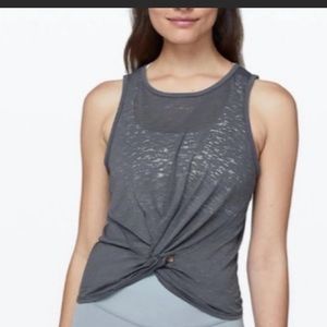 LuluLemon Grey Crescent Tank Top. Size 4